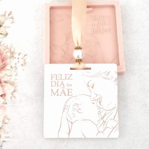 Molde em silicone - Quadrado-Feliz dia da mãe