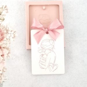 Molde em silicone - Rectangular mãe com bebé