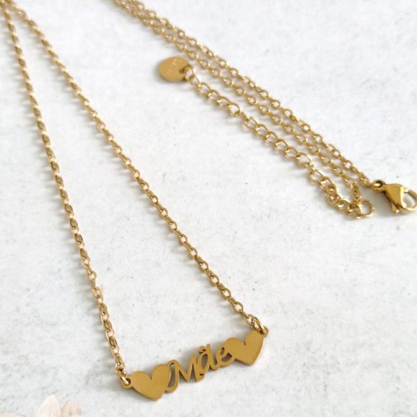 Fio em aço inoxidável dourado- 43 cm- trama 1.5 mm - Mãe