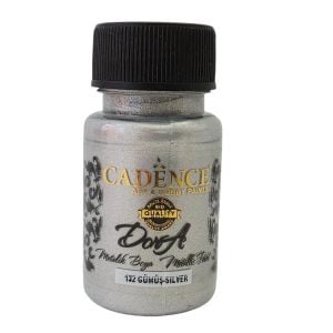 Tinta Acrílica metalizada 50 ml- CADENCE DORA Plata 132