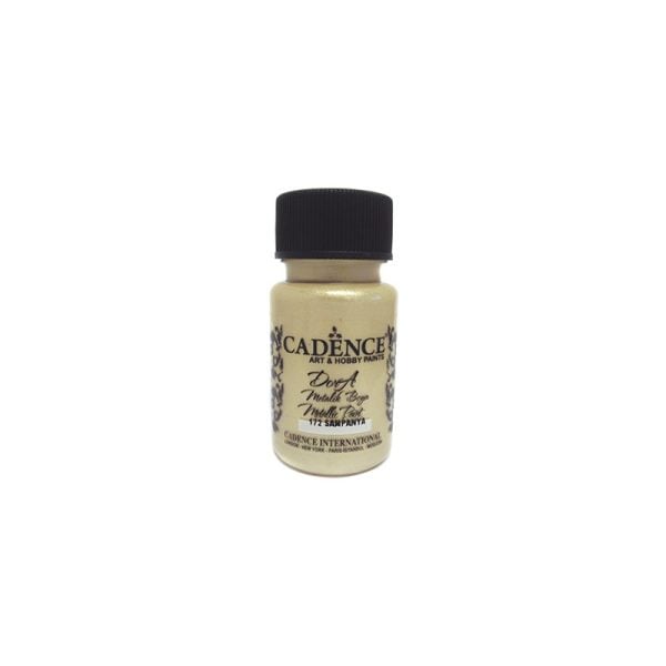 Tinta Acrílica metalizada 50 ml- CADENCE DORA Champán 172