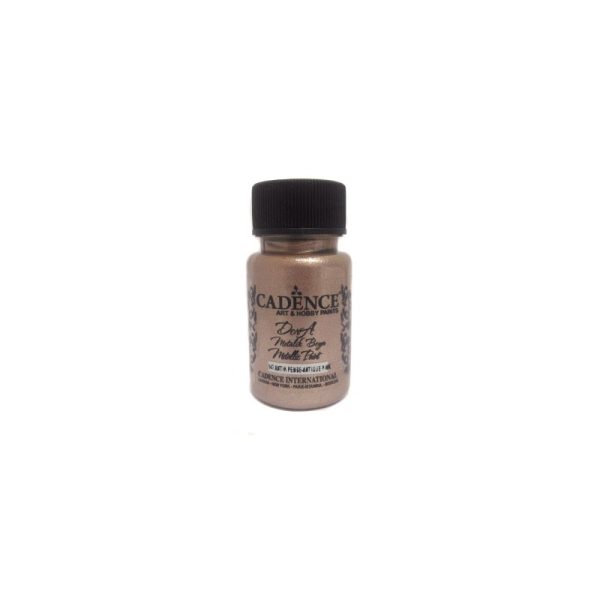 Tinta Acrílica metalizada 50 ml- CADENCE DORA Rosa Antiguo 147