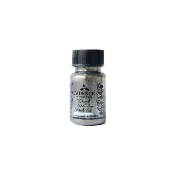 Tinta Acrílica metalizada 50 ml- CADENCE DORA Antracita 138