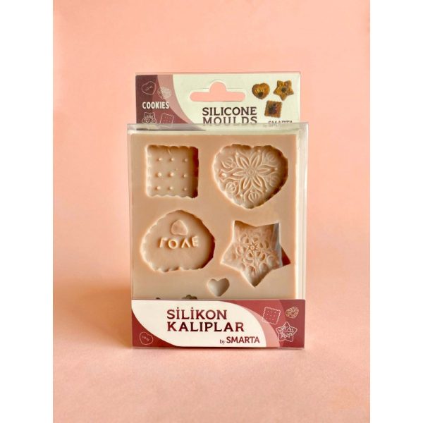 Molde em silicone,- Cookies