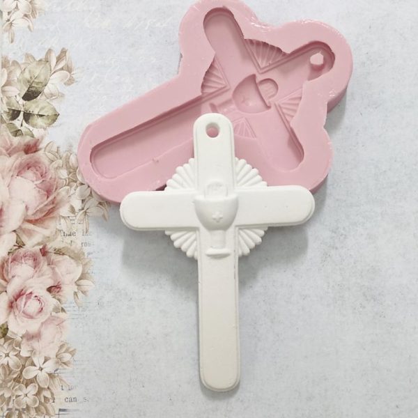 Molde em silicone, Cruz com calice