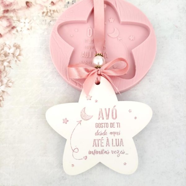 Molde em silicone, Avó gosto de ti até a lua