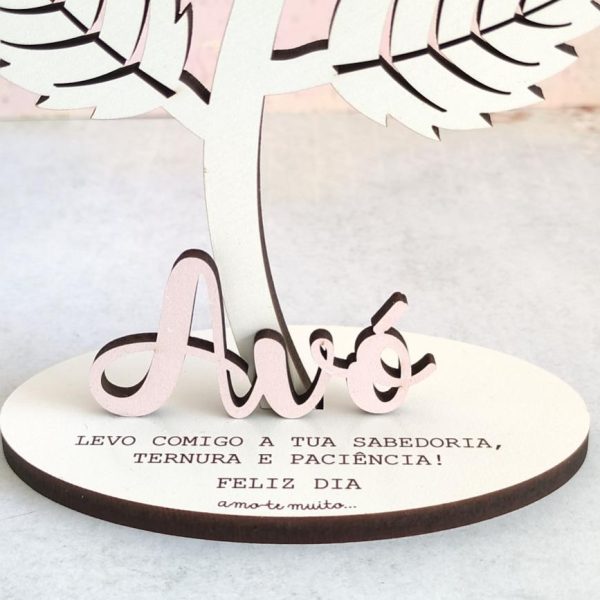 ROSA C/ BASE EM mdf- Avó - Image 2