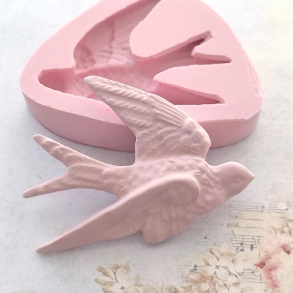 Molde em silicone - andorinha plana