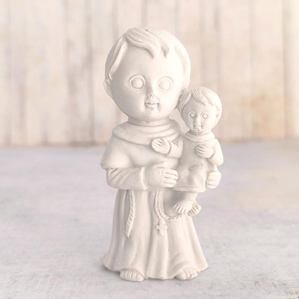 Santo António Infantil 4x8 cm em marfinite