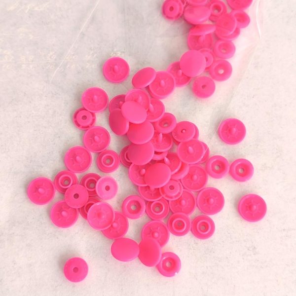 Molas Kam 12 mm - Rosa escuro - Cor 01