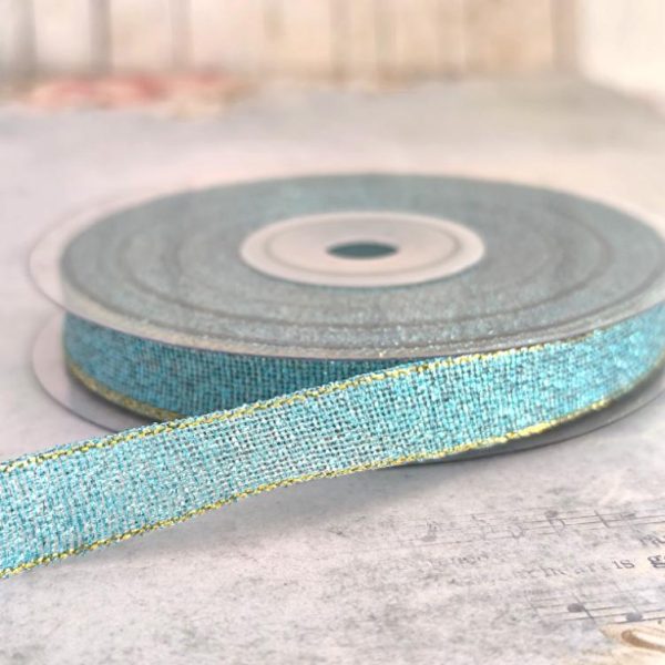 Fita lurex azul - 10mm