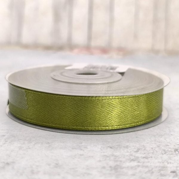 Fita cetim verde seco - 12mm