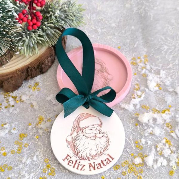 Molde em silicone -Bola Pai Natal