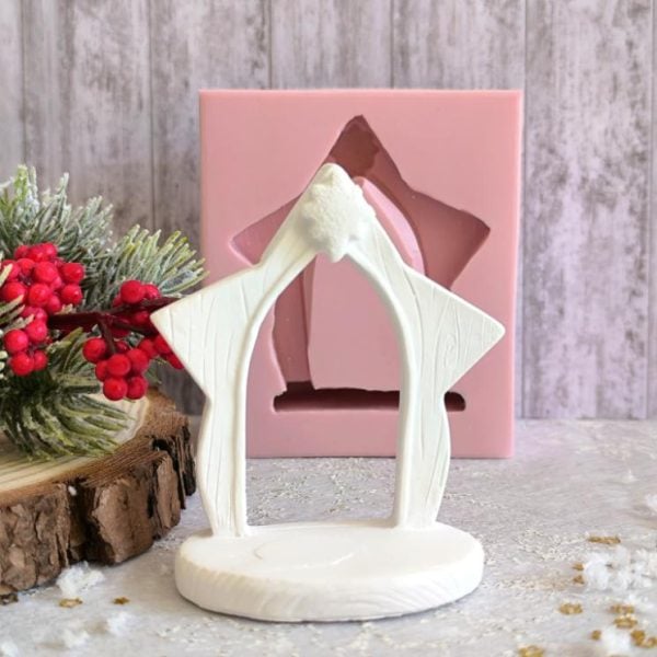 Molde em silicone - Cabana com estrela