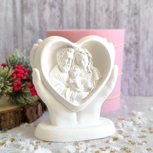 Molde em silicone 3D- Mãos com Sagrada Família
