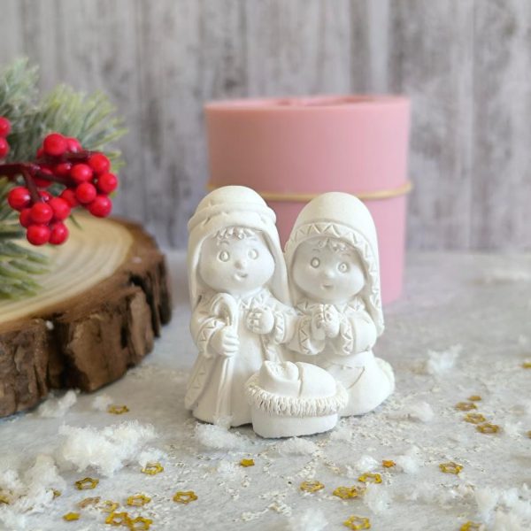 Molde em silicone 3D- Presépio 4 cm refª 1092