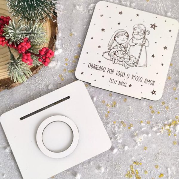 Troféu c/ suporte de vela - Obrigado por todo o vosso amor, Feliz Natal - Image 2