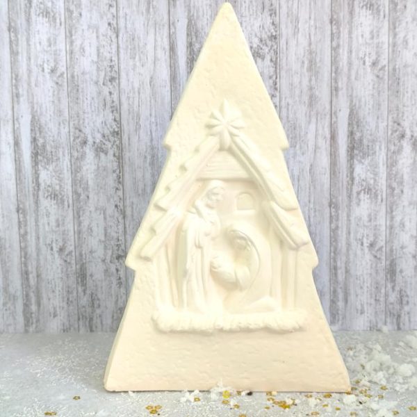 Presépio em placa em forma de árvore - Chacota
