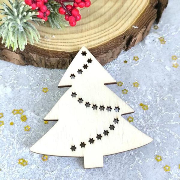 Pinheiro de Natal com estrelas - Choupo
