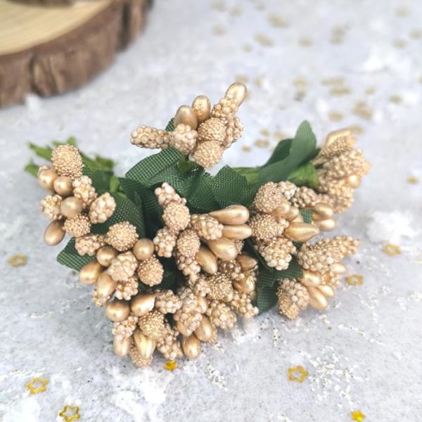 Ramo artificial dourado