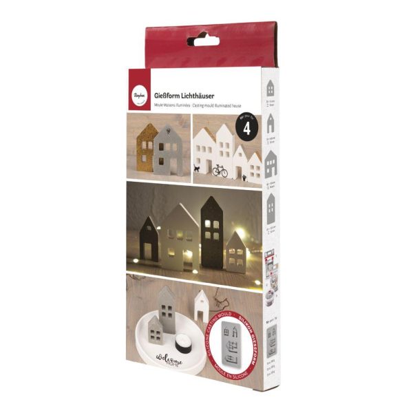 Molde em silicone RAYHER, Casas