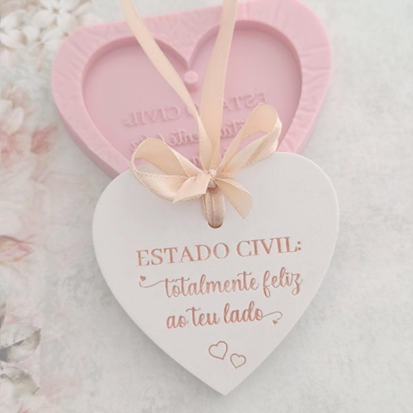 Molde em silicone -Estado civil: totalmente feliz...