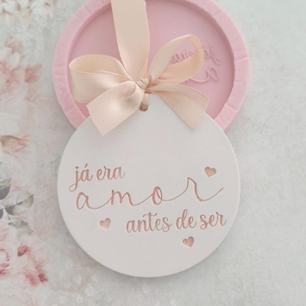 Molde em silicone -Já era amor antes de ser