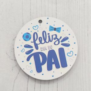 Placa para Porta chaves em mdf - Feliz dia do Pai (redondo)