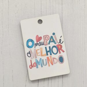 Placa para Porta chaves em mdf -O meu pai é o melhor do mundo