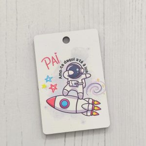 Placa para Porta chaves em mdf -Pai Amo-te daqui até a lua