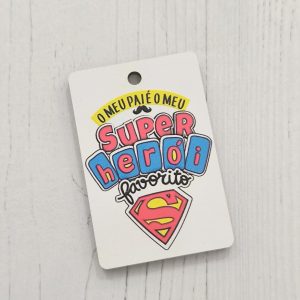 Placa para Porta chaves em mdf -Pai ....Super herói