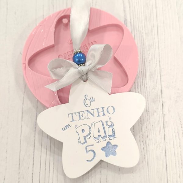Molde em silicone -Pai 5 estrelas