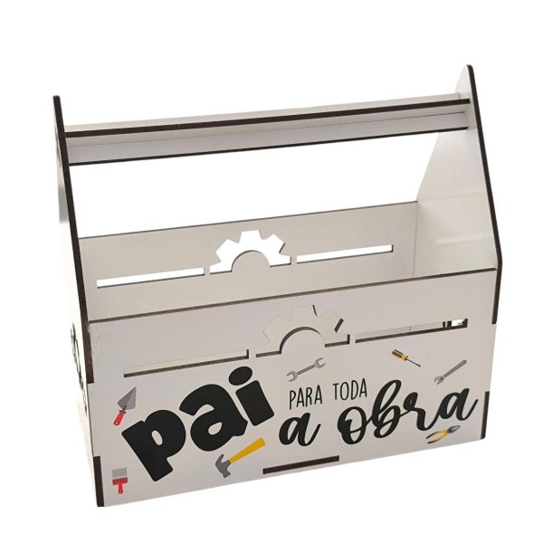 Cesta retangular em mdf -PAI para toda a obra