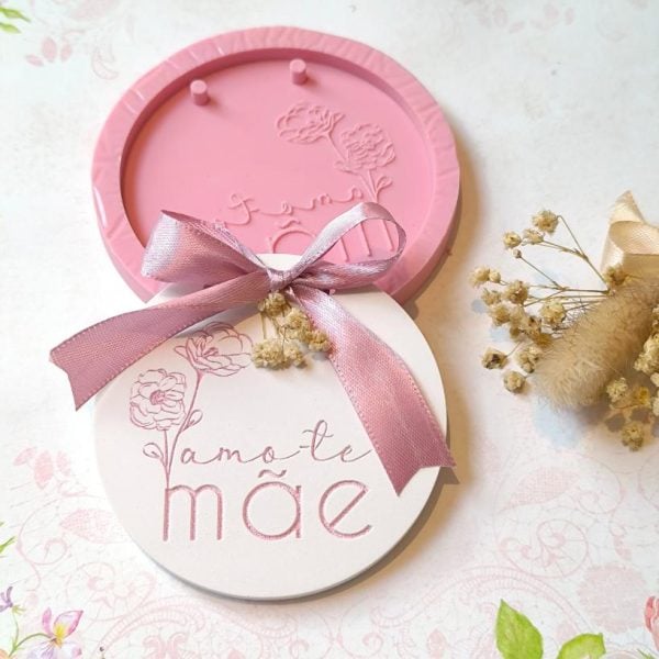 Molde em silicone - Adoro-te Mãe (2 furos)
