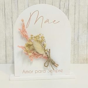 Molde em silicone - Placa com base- Mãe amor para sempre