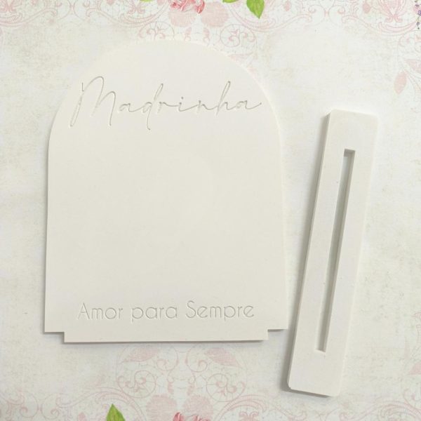Molde em silicone - Placa com base- Madrinha amor para sempre - Image 3