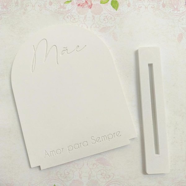 Molde em silicone - Placa com base- Mãe amor para sempre - Image 2