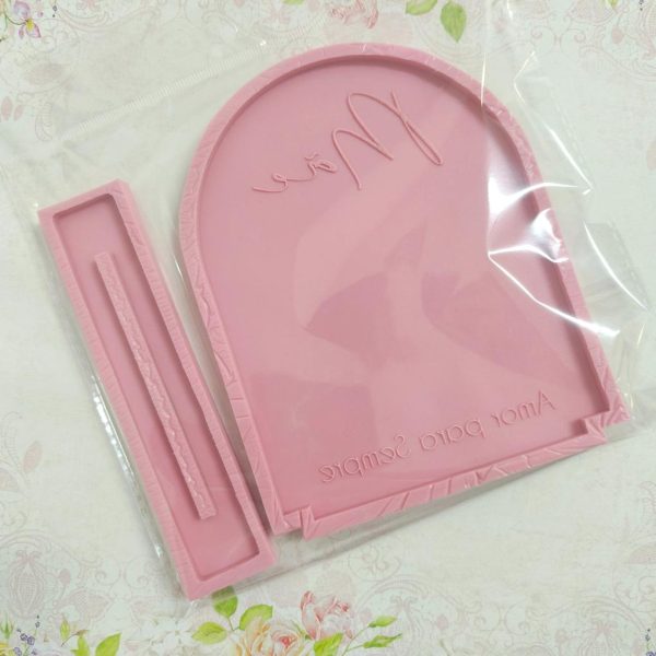 Molde em silicone - Placa com base- Mãe amor para sempre - Image 3