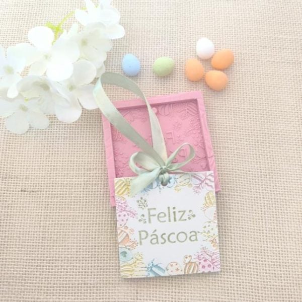 Molde em silicone - Feliz Páscoa-moldura ovos