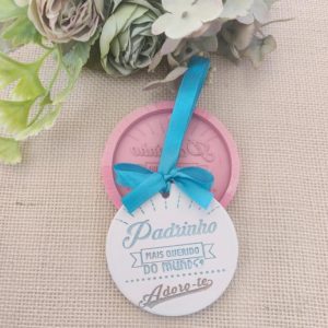 Molde em silicone -Padrinho mais querido...