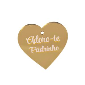 Aplicação em acrílico espelhado -Padrinho