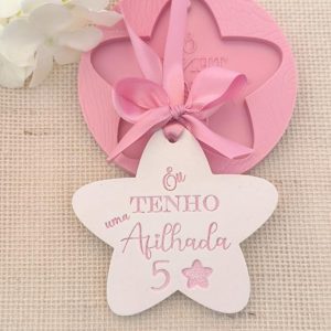 Molde em silicone -Afilhada 5 estrelas