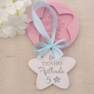 Molde em silicone -Afilhado 5 estrelas