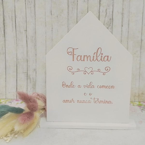 Molde em silicone - Placa com base- Família