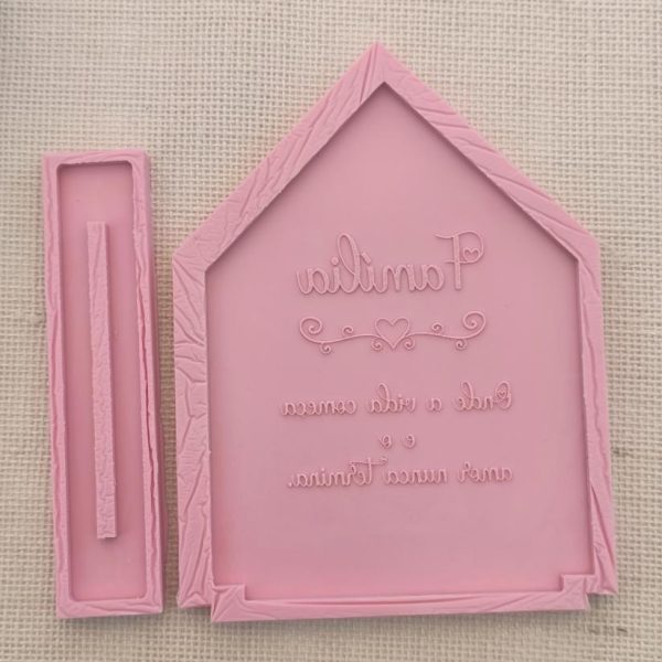 Molde em silicone - Placa com base- Família - Image 2