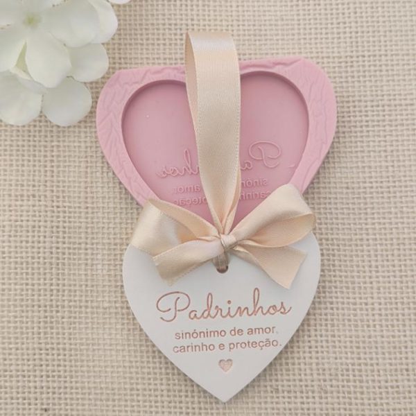 Molde em silicone - Padrinhos- amor e carinho