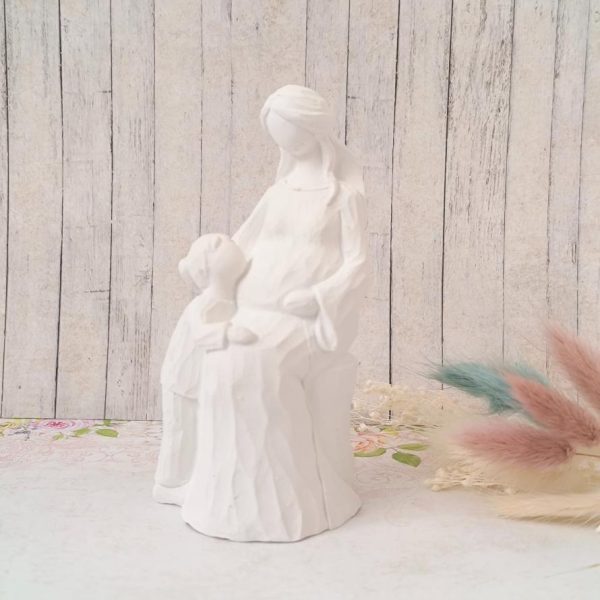 Estatueta Mãe em pó cerâmico