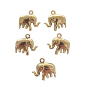 Pendentes em aço inoxidável - Elefante