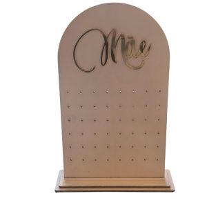 Suporte em madeira para brincos -Mãe