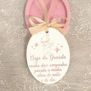 Molde em silicone -Anjo da Guarda -oval